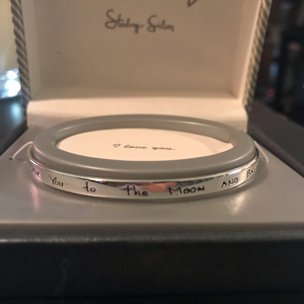 Silver bracelet I LOVE YOU TO THE MOON AND BACK